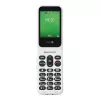 Feature-Phone Doro Leva E22 Klapphandy, 2,8 Zoll (7,11 cm) Anzeige, Single SIM, 0,3 MP Kamera, 1150 mAh, 127,8 g, Rot/Weiß