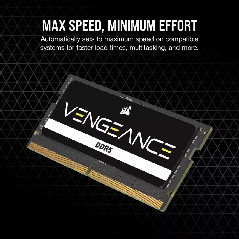 SO-DIMM 64 GB DDR5-5600 (2x 32 GB) Dual-Kit, Speicher schwarz, CMSX64GX5M2A5600C48, Vengeance