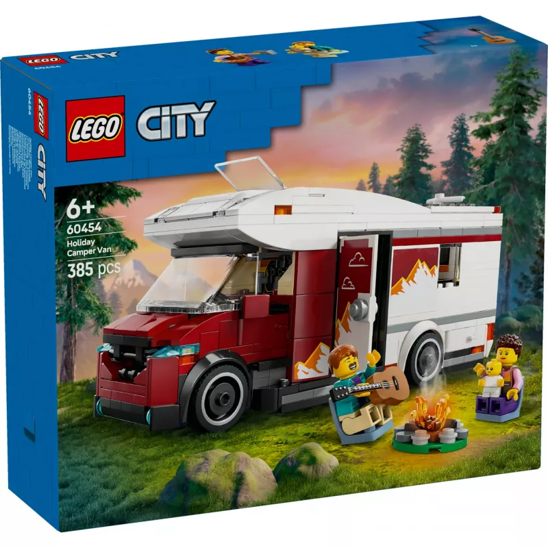 Konstruktionsspielzeug LEGO City Abenteuer-Camper 60454, 385 Teile, Höhe 80 mm, für Kinder ab 6 Jahren