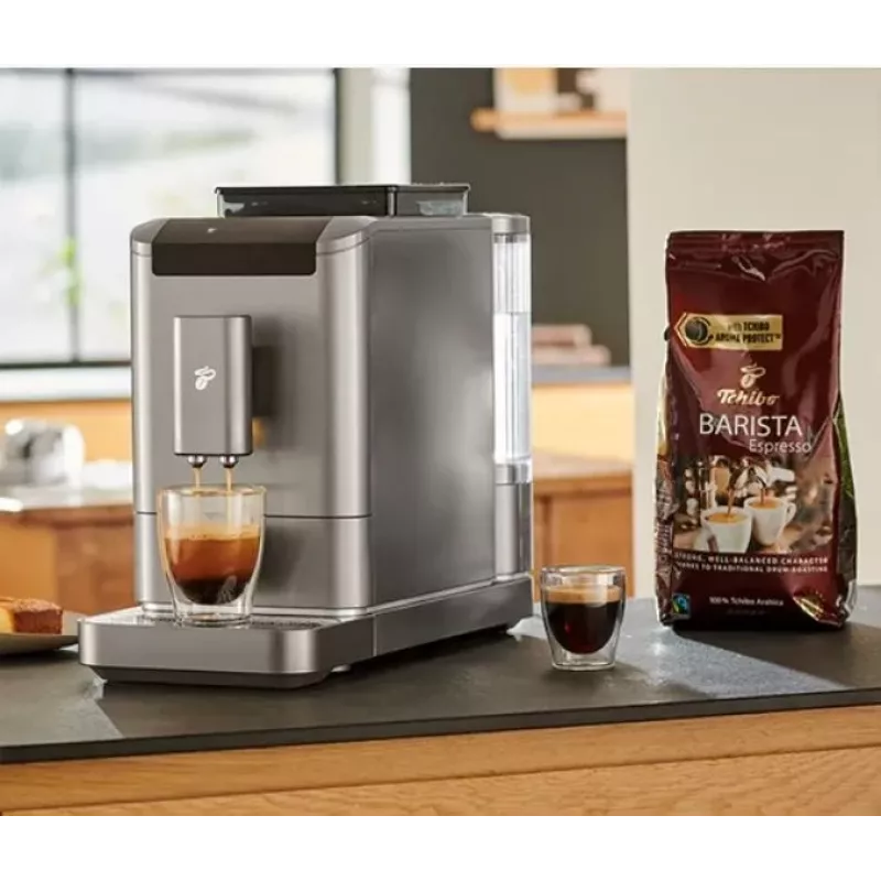 Kaffeemaschine Tchibo 1.8L Esperto2 Caffe Titansilber