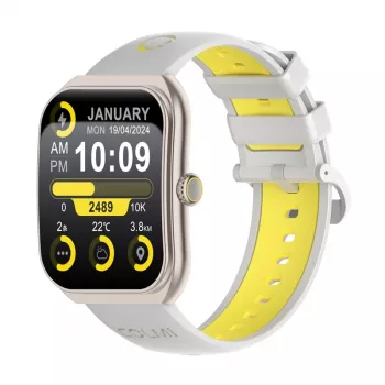 Smartwatch Colmi P86 Gold mit Bluetooth und Herzfrequenzmesser