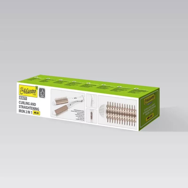 Maestro MR-263 2-in-1 Lockenstab und Haarglätter