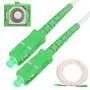 Patchkabel Extralink SC/APC–SC/APC Singlemode G.657.A2 3 mm Simplex LSOH 10 m, weiß