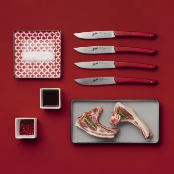 Berkel Steakmesser-Set 4-teilig Farbe Rot