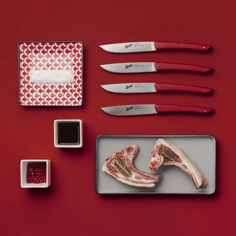 Berkel Steakmesser-Set 4-teilig Farbe Rot
