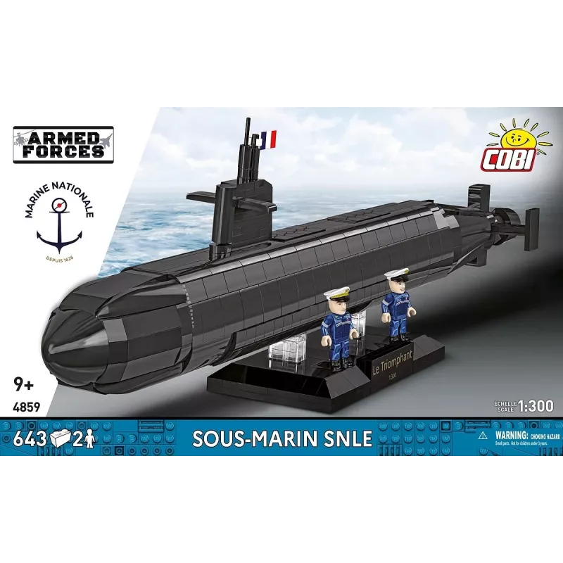 Cobi Blocks Sous-Marin SNLE Konstruktionsset — 643 Teile