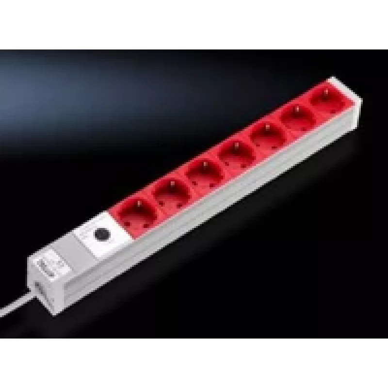Rittal - Verlängerungskabel (Rack - rack-montierbar) - 7 Ausgangsstecker (7240.260)