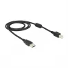 USB-Kabel DeLOCK 83566 USB 2.0 1 m USB A USB B Schwarz