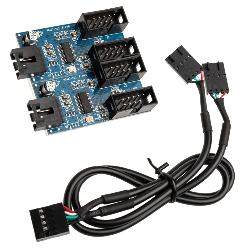 USB 2.0 Hub Akasa AK-CBUB64-30BK 1-auf-4-Port USB 2.0