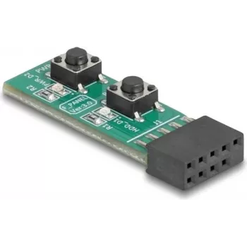 DELOCK PC-Frontpanel-Schaltermodul mit Power- und Reset-Tasten