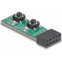 DELOCK PC-Frontpanel-Schaltermodul mit Power- und Reset-Tasten