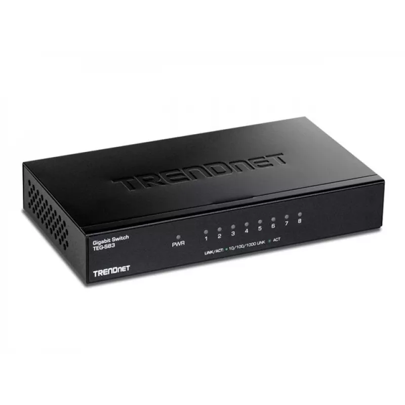 TRENDNET 8-Port Gigabit Switch mit Metallgehäuse