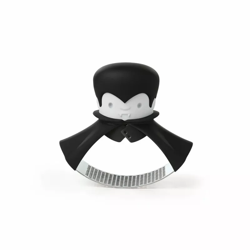 Tisch-Knoblauchpresse Ototo Design Rockula Kunststoff Edelstahl Schwarz Weiß