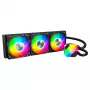 AIO-Wasserkühlung Montech Hyper Flow ARGB 360 mm Schwarz – 360-mm-Radiator, ARGB, geschlossener CPU-Kühler