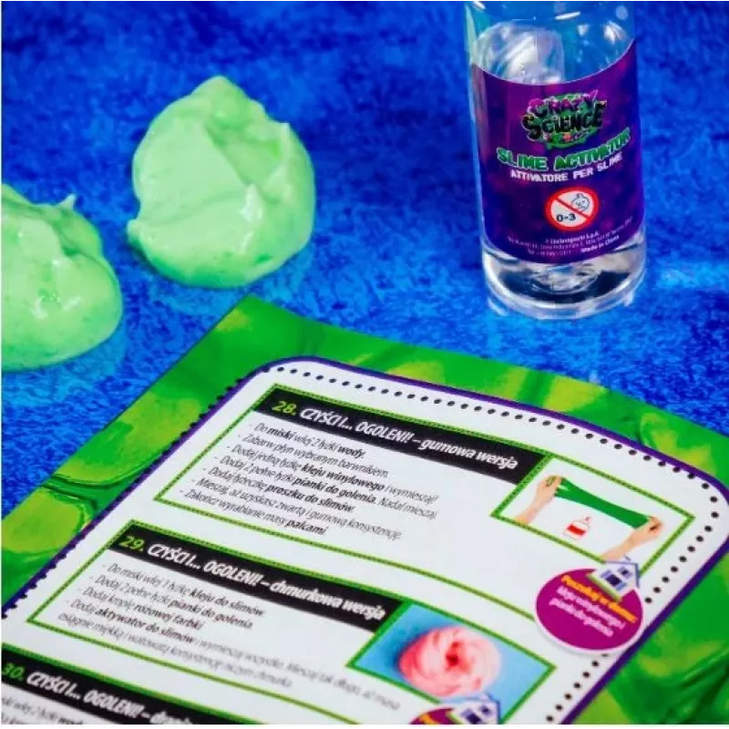 Liscianigiochi Science Kit Crazy Science Slime Chameleon 304-PL89246 – pädagogisches Schleimexperimentier-Set