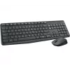 Logitech MK235 Wireless Tastatur and Maus Combo Full-size Grau