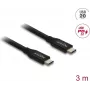 USB-Koaxialkabel DELOCK 20 Gbit/s mit PD 3.0 60 W (Modell 81708)