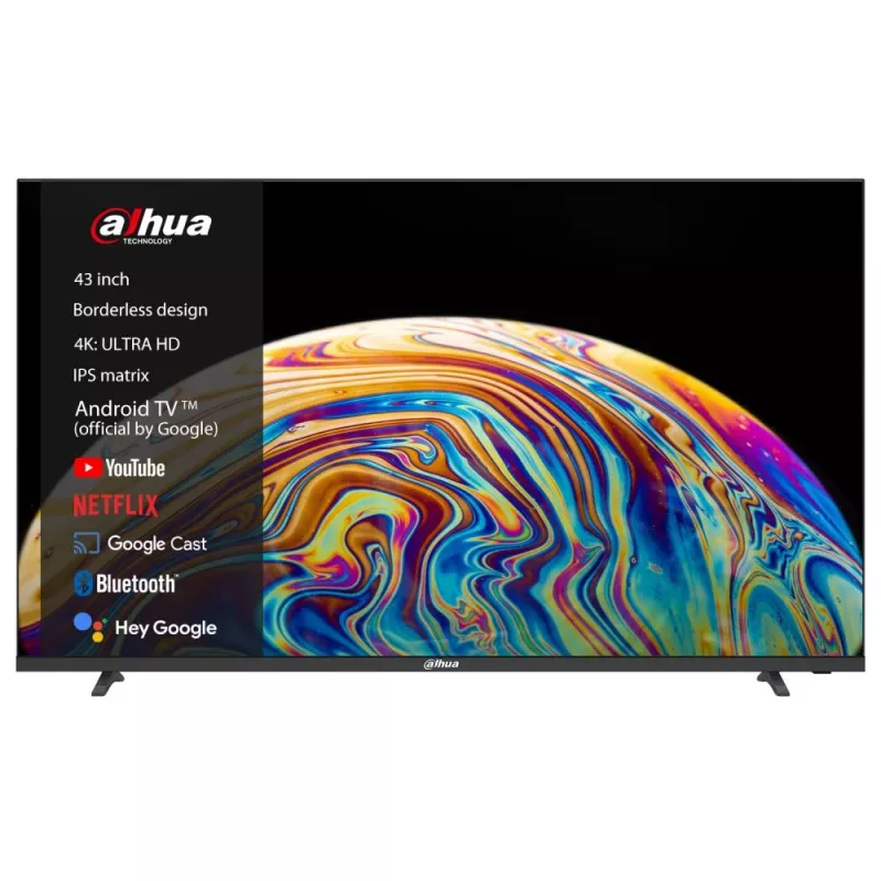 Dahua Technology DHI-LTV43-SD400 TV 108 cm (42,5 Zoll) 4K Ultra HD Smart TV Wi-Fi Schwarz 260 cd/m²
