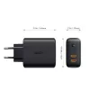 AUKEY PA-D2 Ladegerät für Mobilgeräte 36W Schwarz Innenbereich