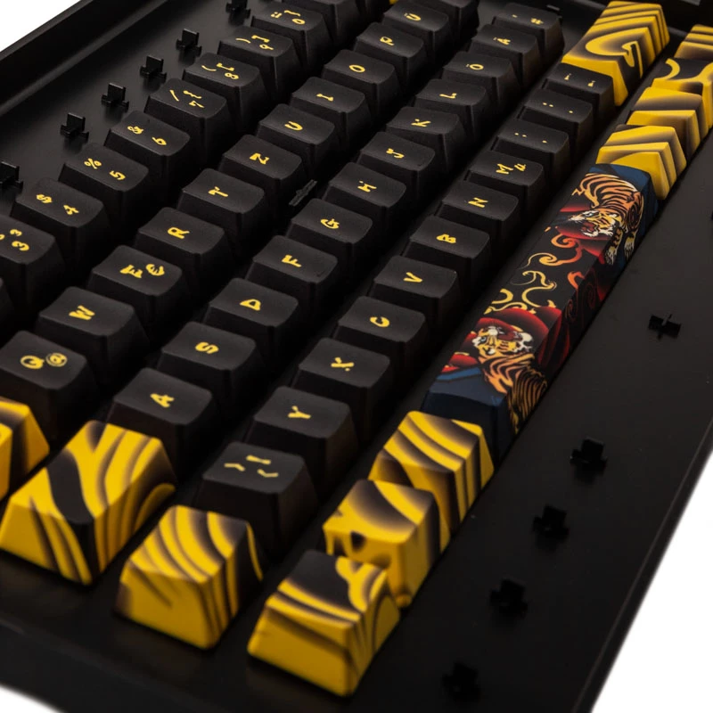 Tastenkappenset Triton TIGER SKETCH Limited — PBT-Material, deutsches Layout (DE)