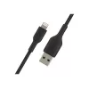 Cable Braided USB-Lightning 1m Black