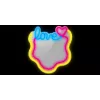 LED-Neon-Spiegelleuchte MANTA MASNL131MT – ‚LOVE‘-Design, integrierte LED-Neon-Beleuchtung