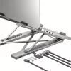 UNITEK VERSTELLBARER LAPTOP-STÄNDER + HUB