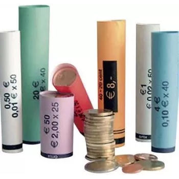 Nickel-Münzhülsen 10 Stück Olympia 3701 – Metall-Münzrollen zur Sortierung und Aufbewahrung