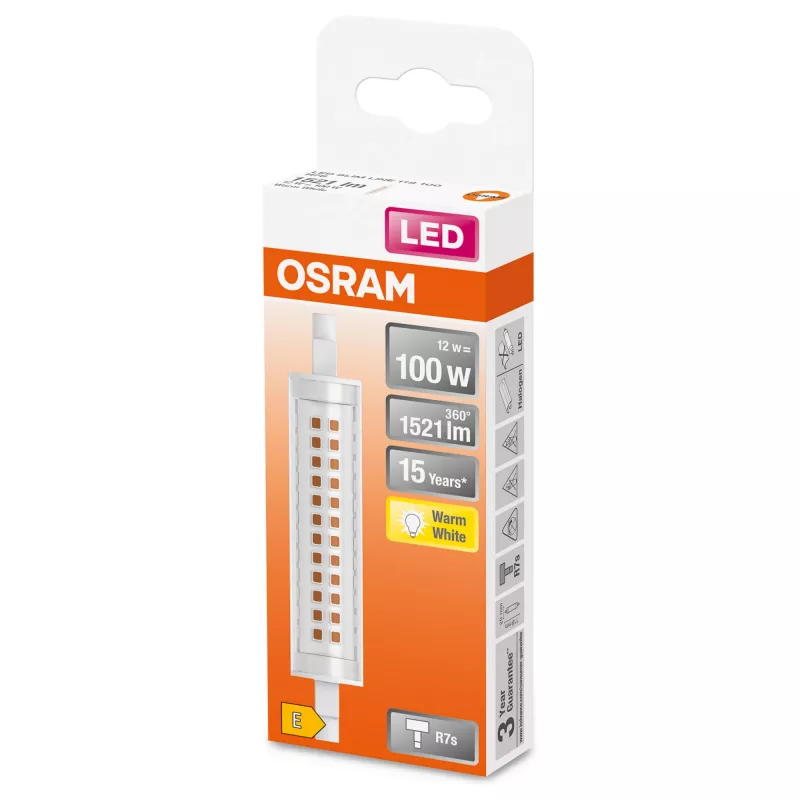 LEDvance Osram schlank LINE LED-Leuchtmittel 12 W R7s 1521 lm 2700 K