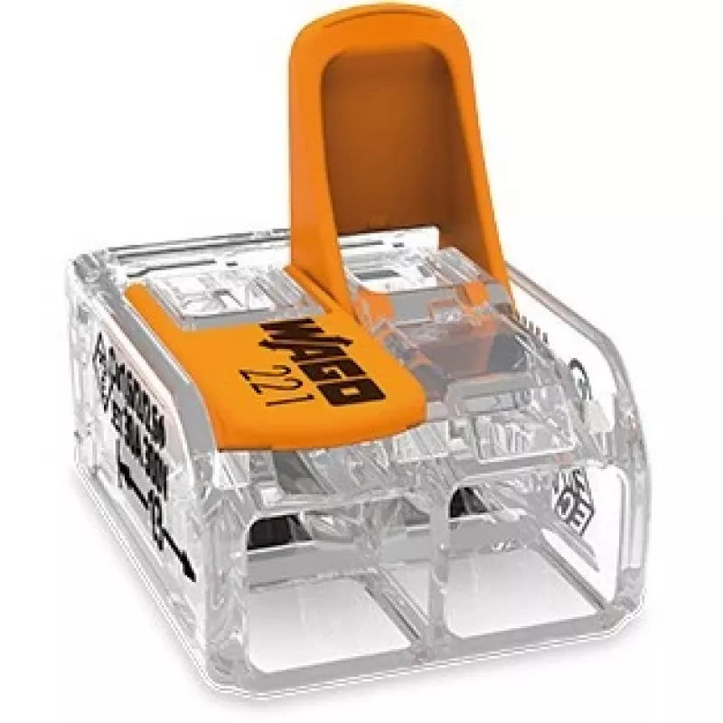 WAGO 221-612 - gerade - 450 V - Orange - Transparent - EN 60664