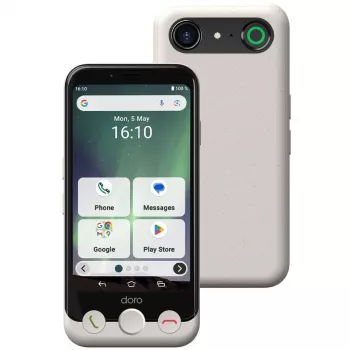 Smartphone Doro Aurora A10 4,5 Zoll 4GB RAM 64GB Schwarz Weiß