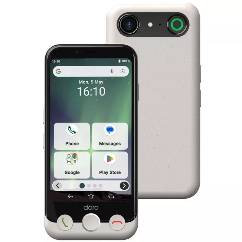 Smartphone Doro Aurora A10 4,5 Zoll 4GB RAM 64GB Schwarz Weiß