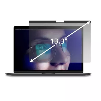 Qoltec Filtro Privacy GDPR per MacBook Air 13 6 Magnetico Protezione Occhi (13.60, 16:9), Pellicola Protettiva per Notebook