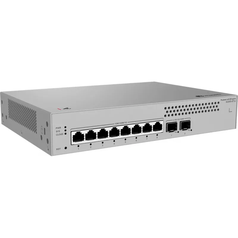 Managed Switch HUAWEI S220S-8T2J L2 Gigabit Ethernet 8 Ports 1U Grau