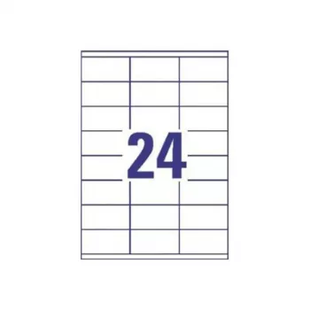Universaletiketten 70x35mm InkjetLaserCopy A4 100 Blatt 2400 Stück Weiß