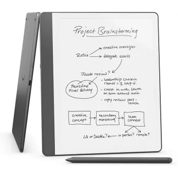 E-Reader Amazon Kindle Scribe 2024 — 10,2 Zoll 300 ppi, 16 GB, Tungsten, Premium Pen enthalten