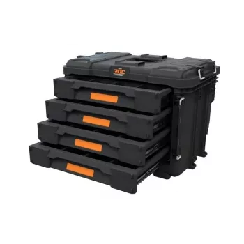Werkzeugkasten KETER DIY ROC Pro Gear 4 Drawers Unit XL mit 4 Schubladen, Technopolymer, 25 L