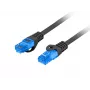 LANBERG Cat6a S/FTP RJ-45 Netzwerkkabel PCF6A-10CC-0500-BK, 5 m, LSZH, 26 AWG, CCA, schwarz