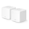 Mesh-System MERCUSYS Halo H60X (2er-Pack) Dualband-Wi‑Fi 6, 1500 Mbit/s, bis zu 350 m², 2x LAN, interne Antennen, weiß