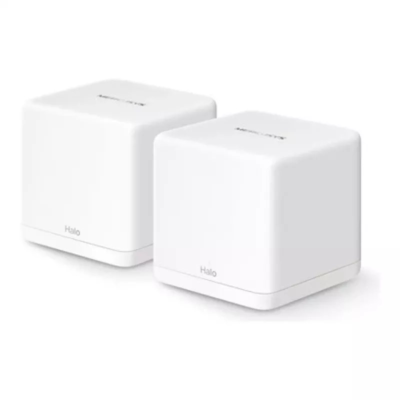 Mesh-System MERCUSYS Halo H60X (2er-Pack) Dualband-Wi‑Fi 6, 1500 Mbit/s, bis zu 350 m², 2x LAN, interne Antennen, weiß