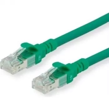 ROLINE - Patchkabel - RJ-45 (M) auf RJ-45 (M) - 30 cm - SFTP, PiMF - CAT 6 - halogenfrei, vergossen, Litzenleiter - Grün (21.15.2954)