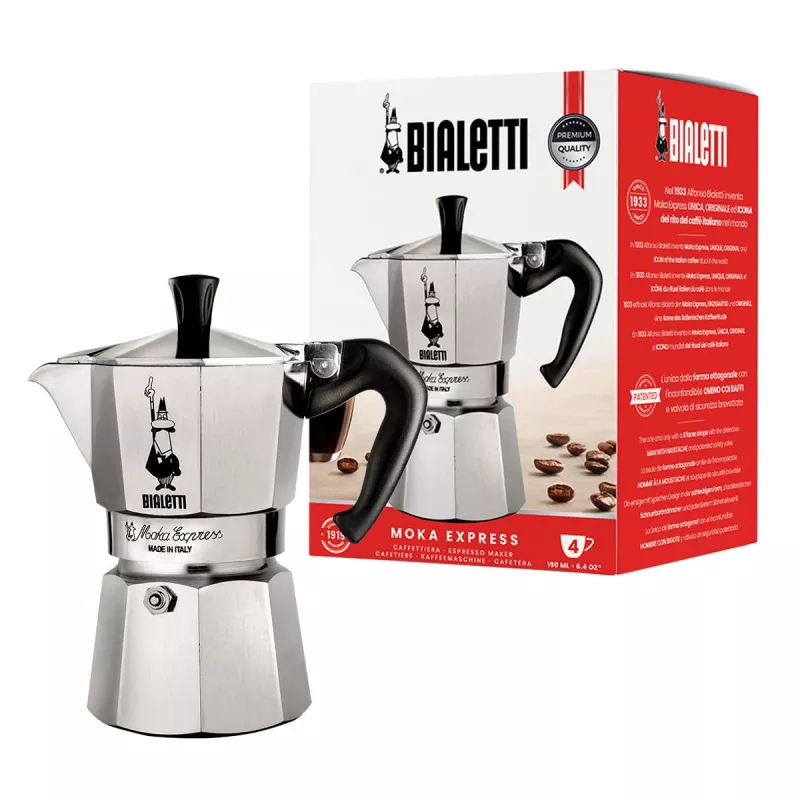 Bialetti Moka Express Moka-Kanne 0,23 L Aluminium