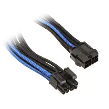 Silverstone EPS 8-Pin zu EPS/ATX 4+4-Pin Kabel, 300 mm - schwarz/ (SST-PP07-EPS8BA)