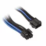 Silverstone EPS 8-Pin zu EPS/ATX 4+4-Pin Kabel, 300 mm - schwarz/ (SST-PP07-EPS8BA)