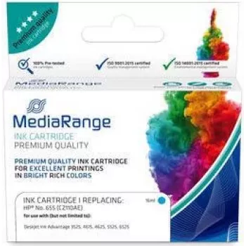 Tintenpatrone MediaRange MRHP655C Kompatibel Cyan