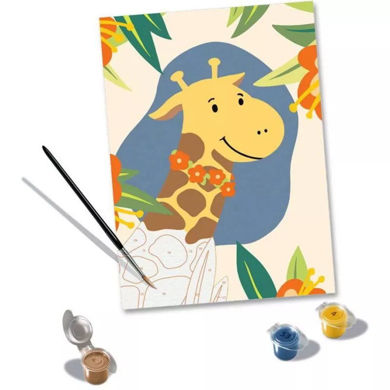 Ravensburger CreArt 23903 Malen-nach-Zahlen-Set, Hello Giraffe