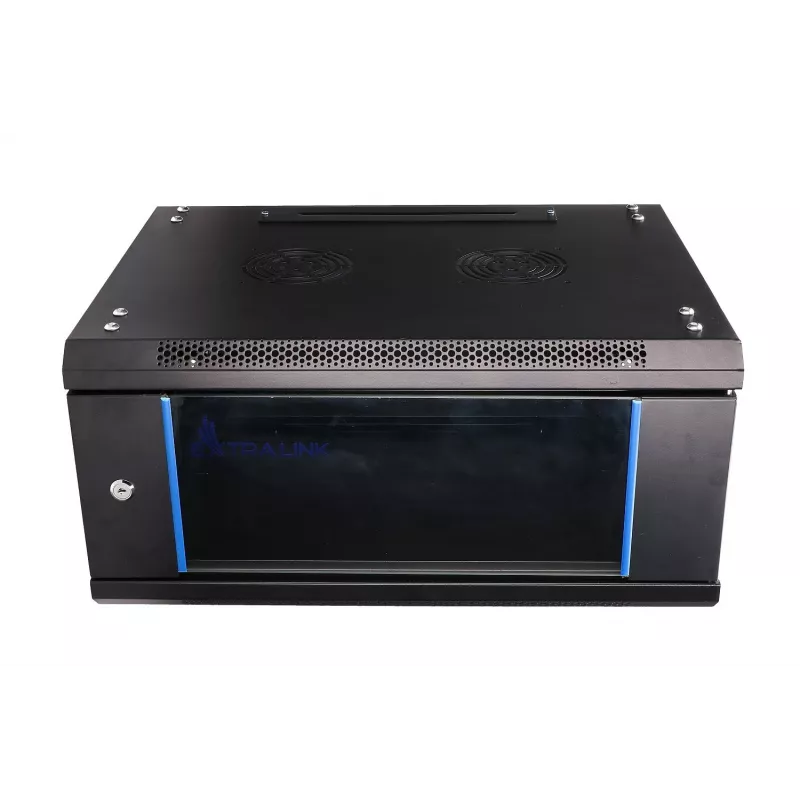 Wandmontierter Rack Extralink 4U 600x450 Schwarz