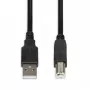 iBox IKU2D USB-Kabel 3 m USB 2.0 USB A USB B Schwarz
