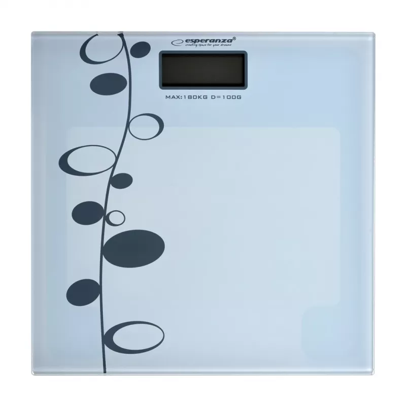 Personenwaage Esperanza Zumba EBS005 - elektronisch, 180 kg, weißes Glas