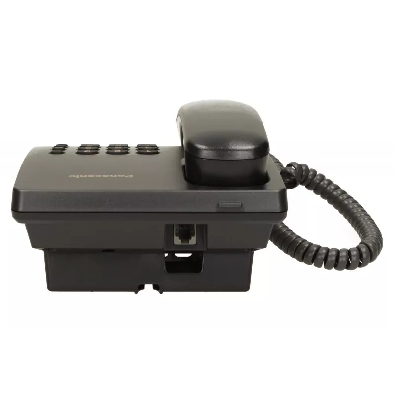 Schnurgebundenes Telefon Panasonic KX-TS500 Schwarz mit Anruferkennung und Freisprecheinrichtung
